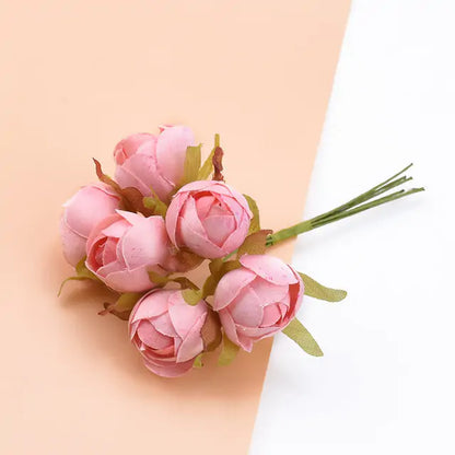 6Pcs Decorative Bouquet Flowers