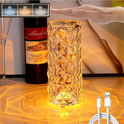 3/16 Colors Crystal Table Lamp