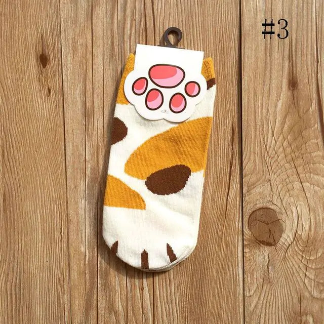 Cartoon Cute Cats Paw Socks