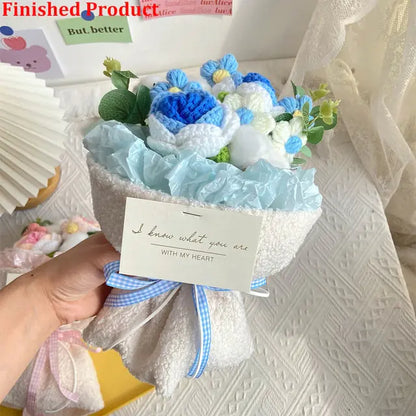 Artificial Knitting Flowers Bouquet