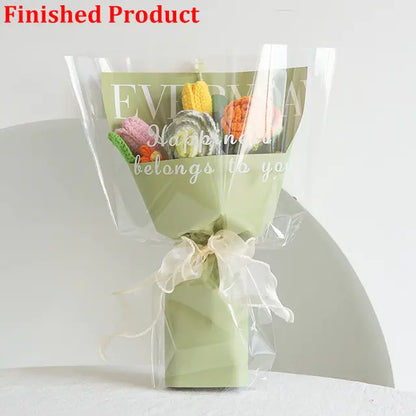 Artificial Knitting Flowers Bouquet