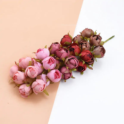 6Pcs Decorative Bouquet Flowers