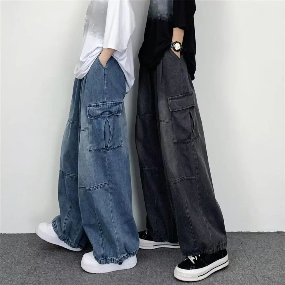 Baggy Cargo Jeans High Waisted