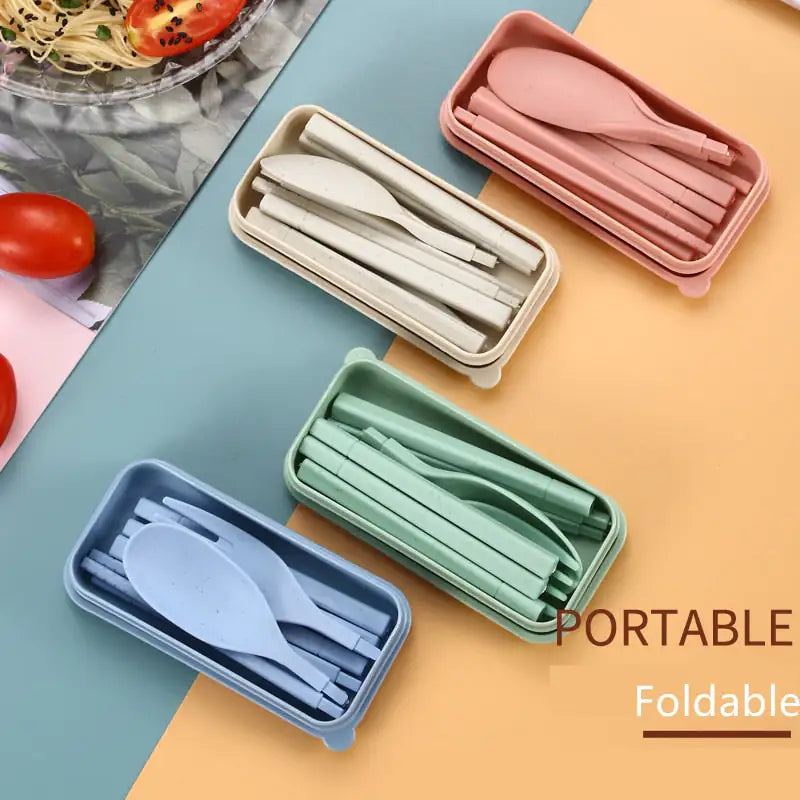 4Pcs Travel Utensil Set