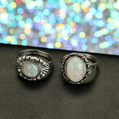 Antique Silver Color Rings Sets