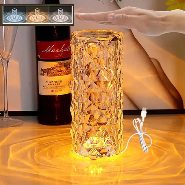 3/16 Colors Crystal Table Lamp